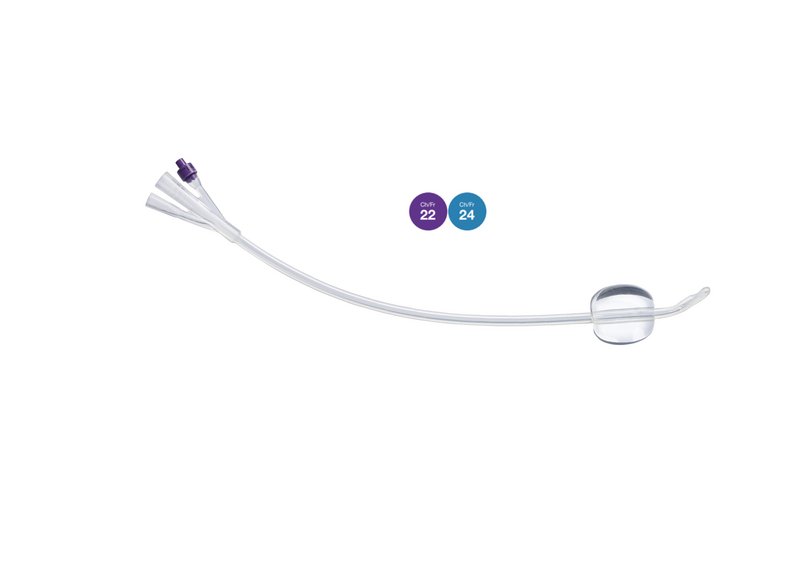 Катетер Фолея силіконовий, 3-ходовий “MEDICARE”, розмір Fr 22